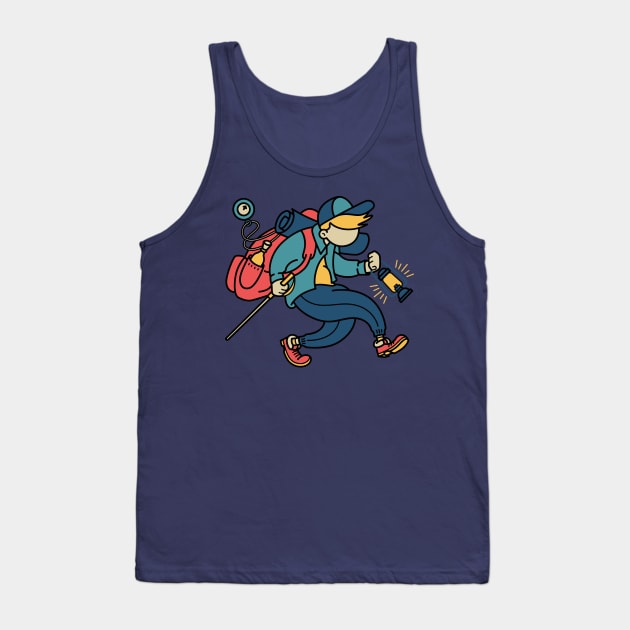 Happy Hiker Tank Top by quilimo